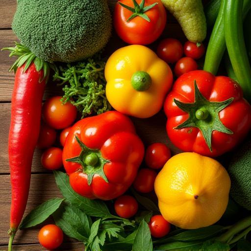 Frisches Obst und Gemüse